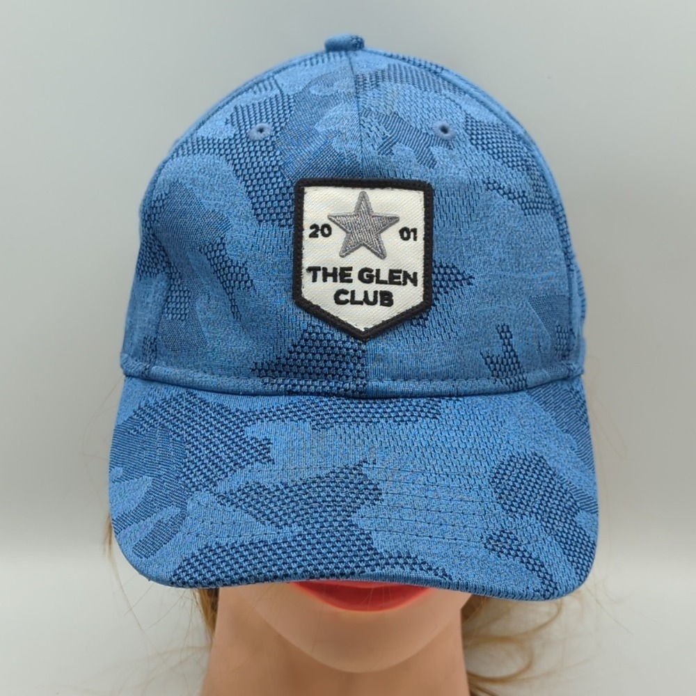 The Glen Club 2001 Blue Camo Golf Hat Imperial Adjustable Snapback Cap